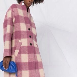 Isabel Marant Pink and Cream Gabrielle jacket, SIZE 34